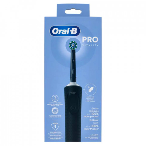 Електрична зубна щітка Oral-B Vitality D103.413.3 PRO Protect X Clean Black Купити в Україні