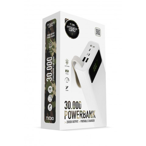 Універсальна батарея Power Way TX30 30000mah Купити в Україні