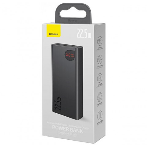 Power Bank Baseus Adaman Metal 20000mAh 22.5W (PPAD000101) Black