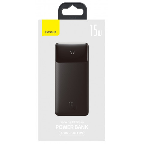 Універсальна батарея Baseus Bipow Digital Display 10000mAh 15W (PPDML-I01) Black Купити в Україні