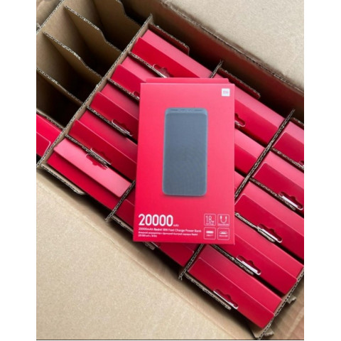 Універсальна мобільна батарея Xiaomi Redmi Power Bank 20000mAh Quick Charge 18W Black (PB200LZM) Купити в Україні