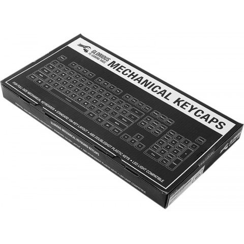 Набір кейкапів GLORIOUS ABS - DS104 Key - US layout, black (G-104-Black) Купити в Україні