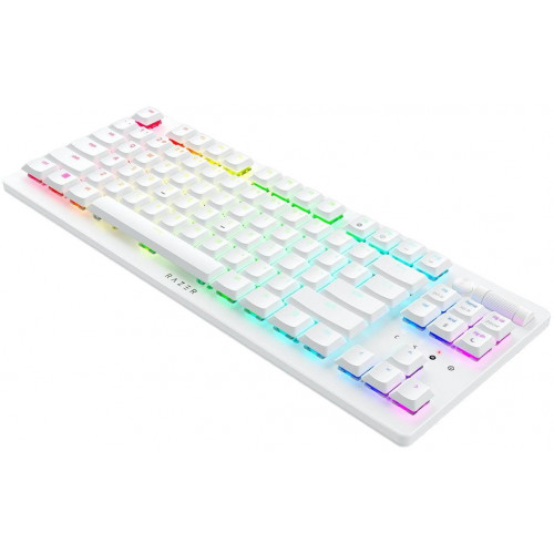 Клавіатура механічна RAZER DeathStalker V2 Pro TKL, Red Switch, White (RZ03-04373500-R3M1) Купити в Україні