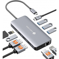 USB-хаб NOVOO RM11PRO+8K 11 в1