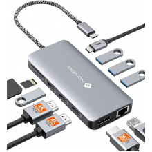 USB-хаб NOVOO RM11PRO+8K 11 в1
