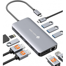 USB-хаб NOVOO RM11PRO+8K 11 в1