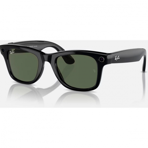 Смарт-окуляри Ray-Ban Meta Wayfarer Shiny Black Frame Green Lenses (RW4006 601/71 50-22) Купити в Україні
