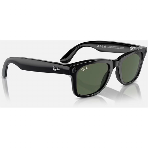 Смарт-окуляри Ray-Ban Meta Wayfarer Shiny Black Frame Green Lenses (RW4006 601/71 50-22) Купити в Україні