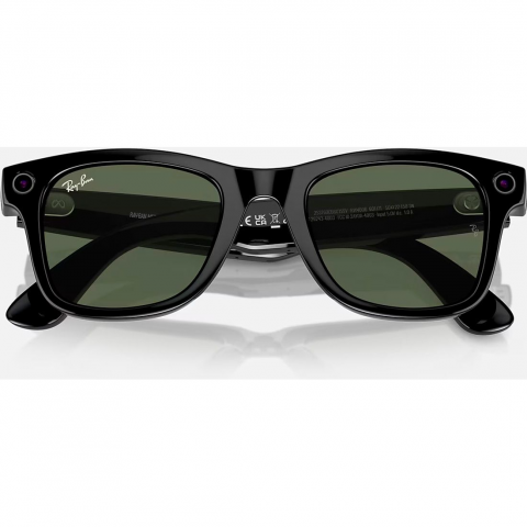 Смарт-окуляри Ray-Ban Meta Wayfarer Shiny Black Frame Green Lenses (RW4006 601/71 50-22) Купити в Україні