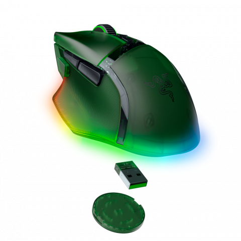 Миша RAZER Basilisk V3 PRO Wireless, 35K, Phantom Green (RZ01-05240300-R3G1) Купити в Україні