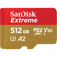 Карта пам'яті SanDisk 512 GB microSDXC UHS-I U3 V30 A2 Extreme (SDSQXAV-512G-GN6MN)