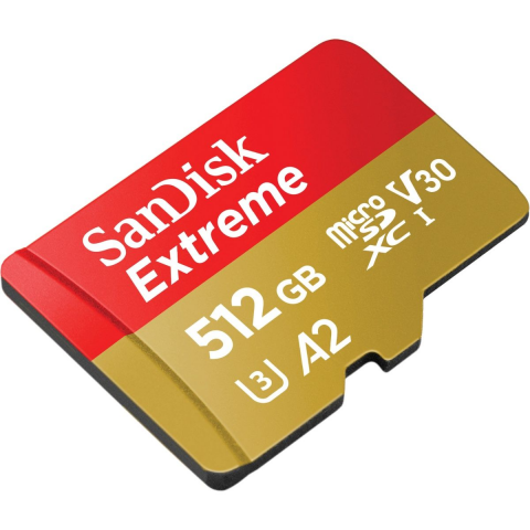Карта пам'яті SanDisk 512 GB microSDXC UHS-I U3 V30 A2 Extreme (SDSQXAV-512G-GN6MN) Купити в Україні