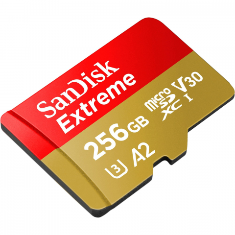 Карта пам'яті SanDisk 256 GB microSDXC UHS-I U3 V30 A2 Extreme (SDSQXAV-256G-GN6MN) Купити в Україні