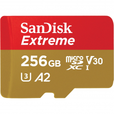 Карта пам'яті SanDisk 256 GB microSDXC UHS-I U3 V30 A2 Extreme (SDSQXAV-256G-GN6MN)