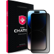 Захисне скло +NEU Chatel 2.5D Silk Narrow BorderPrivacy Glass with Mesh for iPhone 14 Pro Black Купити в Україні
