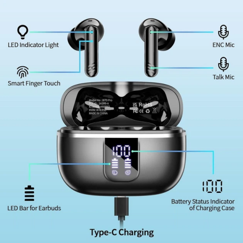 Навушники TWS OWMSIC W70 Pro Купити в Україні
