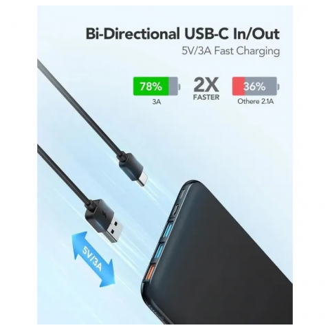 Універсальна батарея Charmast W2002C 26800mAh Black Купити в Україні