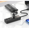 Мультипортовий адаптер Hoco HB25 Easy Mix Type-C to 1xUSB3.0, 3xUSB2.0 Black (6931474762429) Купити в Україні