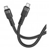 Кабель USB Type-C Hoco U110 Type-C to Type-C 60W 1.2m Black (6931474770622) Купити в Україні