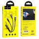 Кабель HOCO X14 3-in-1 Times speed charging cable iP+Micro+Type-C Black (6931474719157) Купити в Україні