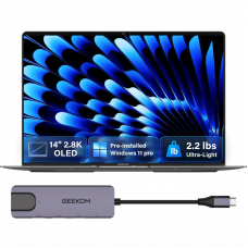 Ноутбук GEEKOM GeekBook X16 Pro (NX16AM + USB-C Multi-port Adapter)