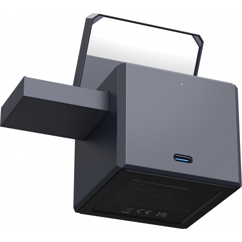 Бездротовий зарядний пристрій Anker MagGo Wireless Charging Station 15W 3-in-1 Cube Black (Y1811G11)