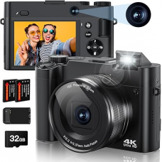 Камера Zostuic DC218 4K 3'' Selfie Flip Vlogging Camera Black