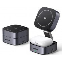 Бездротовий зарядний пристрій UGREEN 2-in-1 MagSafe 25w Qi2 Magnetic Wireless Charger