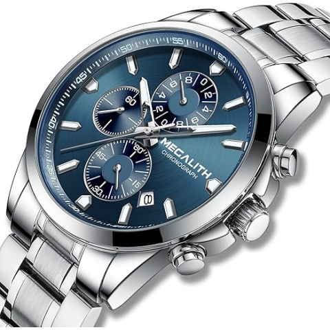 Годинник Megalith 8272 Stainless Steel Blue Купити в Україні