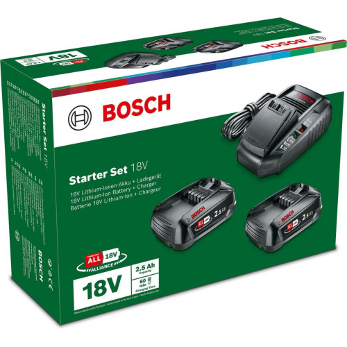 Акумулятор Bosch Starter Set 18V 2x2,5Ah + AL 1830 CV (1600A011LD) Купити в Україні