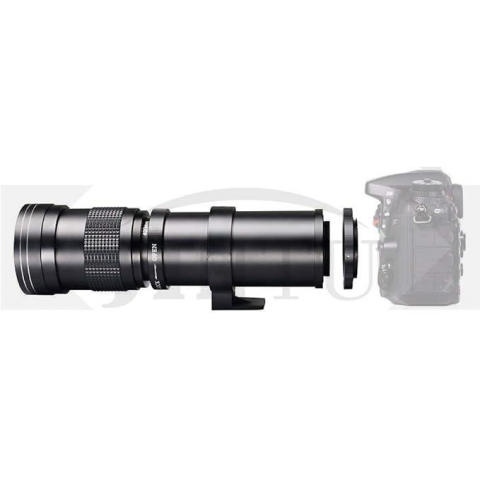 Телеоб'єктив JinTu Super Telephoto Zoom Lens 420-800mm f/8.3-16 сумісний із камерами SLR Купити в Україні