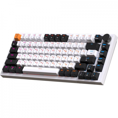 Дротова механічна клавіатура GamePro MK160W (Red) з Hot-Swap RGB White Купити в Україні