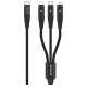 Кабель Proove Hydra 3in1 Type-C + Micro USB + Lightning (1m) Black (CCHY15012101) Купити в Україні