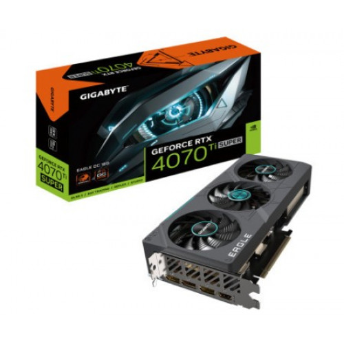 Відеокарта Gigabyte GeForce RTX4070Ti Super 16GB (GV-N407TSEAGLEOC ICE-16GD) Купити в Україні