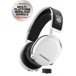 Гарнітура STEELSERIES Arctis 7+ Wireless, white (61461)