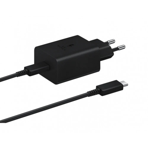 Зарядний пристрій Samsung 45W PD Power Adapter USB Type-C to C Cable Black Купити в Україні