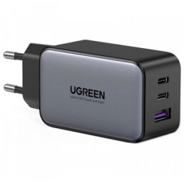 Зарядний пристрій Ugreen 65W (1xUSB-A, 2xUSB-C) Wall Charger Black (10335)