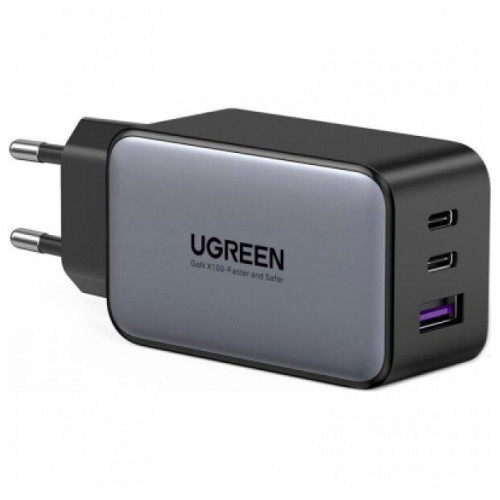 Зарядний пристрій Ugreen 65W (1xUSB-A, 2xUSB-C) Wall Charger Black (10335) Купити в Україні