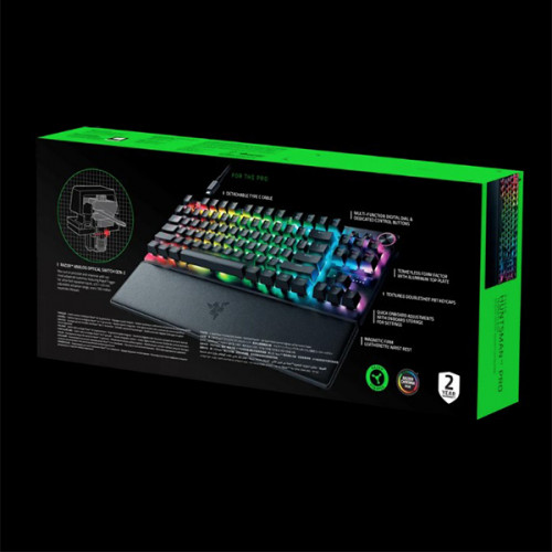 Клавіатура дротова Razer Huntsman V3 Pro TKL Analog Optical Switch Gen-2 USB Black (RZ03-04980100-R3M1) Купити в Україні