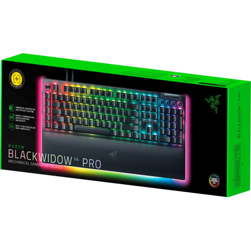 Клавіатура механічна RAZER BlackWidow V4 PRO, Green Switch (RZ03-04680100-R3M1) Купити в Україні