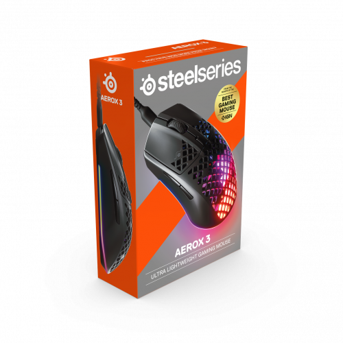 Миша STEELSERIES Aerox 3, black (62599)