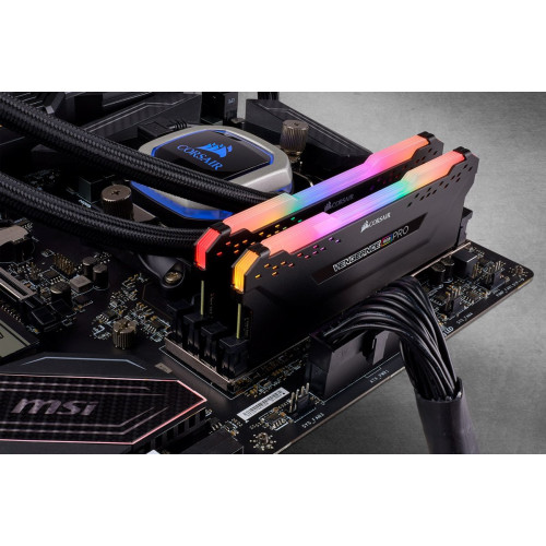 Оперативна пам'ять DDR4 2x16GB 3200MHz Corsair Vengeance RGB Pro Black (CMW32GX4M2E3200C16) Купити в Україні