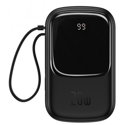 Універсальна мобільна батарея Baseus Qpow Digital Display Quick Charging 20W 20000mAh Black (PPQD-H01) Купити в Україні