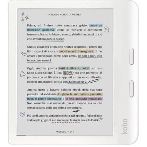 Електронна книга Kobo Libra Colour White Купити в Україні