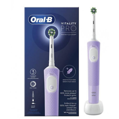 Зубна щітка Braun Oral-B Vitality Pro Protect X Clean Lilac Mist (D103.413.3) Купити в Україні