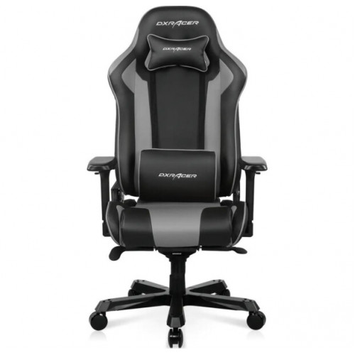 Крісло DXRacer King (GC-K99-NG-A3-01-NVF) (чорне-сіре) PU, алюмінієва основа Купити в Україні