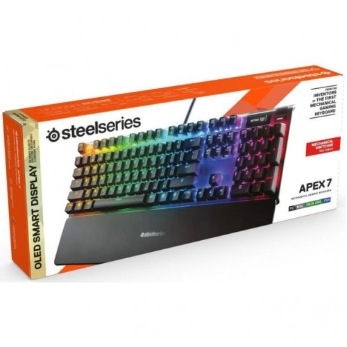 Клавіатура механічна STEELSERIES APEX 7, red switch RU (64642) Купити в Україні