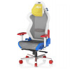 Крісло DXRacer Air PRO (AIR-R1S-WRB.G-B3-NVF) (біле-синє-червоне-жовте) сітка, алюмінієва основа Купити в Україні