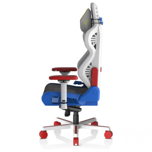 Крісло DXRacer Air PRO (AIR-R1S-WRB.G-B3-NVF) (біле-синє-червоне-жовте) сітка, алюмінієва основа Купити в Україні