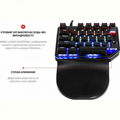 Клавіатура Motospeed K27 Outemu Red (mtk27mr) Black USB